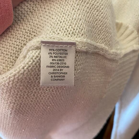 Christopher & Banks Moose Christmas Sweater Womens Size Medium - Picture 4 of 9